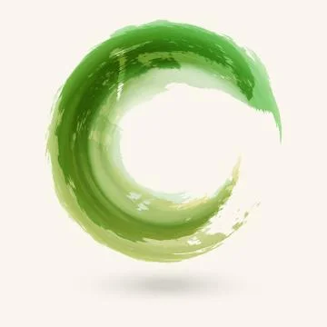 Watercolor circle texture. Vector circle elements. Abstract illustration. Illustrazione stock