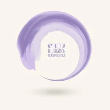 Watercolor circle texture. Vector elements design. イラスト素材