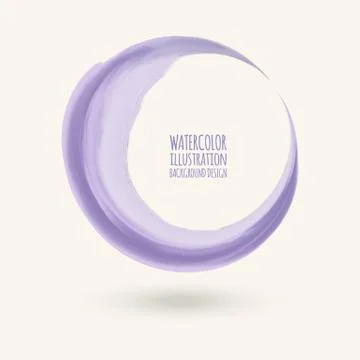 Watercolor circle texture. Vector elements design. イラスト素材