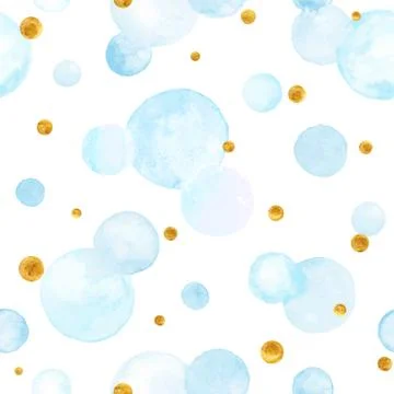 Watercolor circles pattern Illustrazione stock