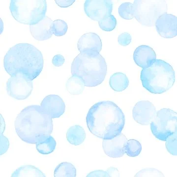 Watercolor circles pattern Stock Illustration