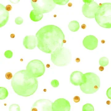 Watercolor circles pattern Illustrazione stock