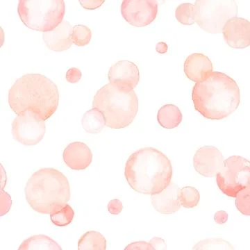 Watercolor circles pattern Illustrazione stock