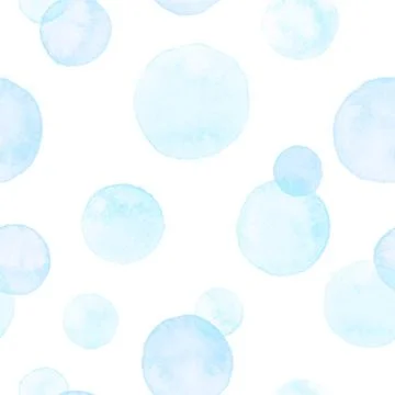 Watercolor circles pattern Stock Illustration