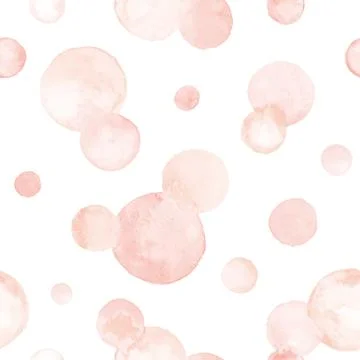 Watercolor circles pattern Stock Illustration