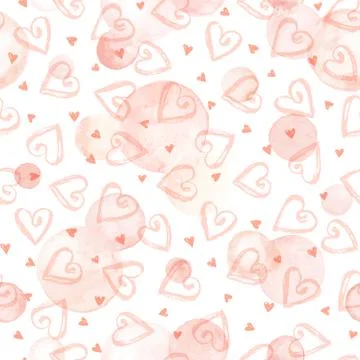 Watercolor circles pattern Stock Illustration