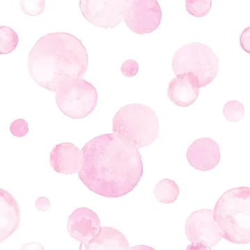Watercolor circles pattern Illustrazione stock