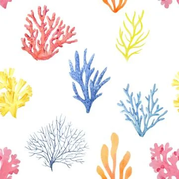 Watercolor colar pattern イラスト素材