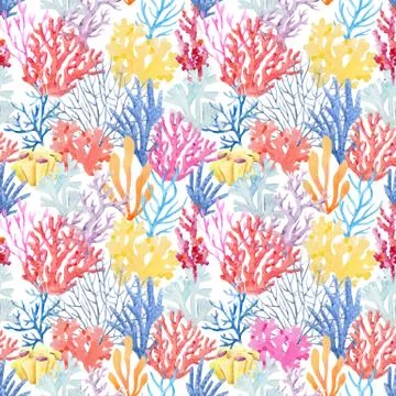 Watercolor colar vector pattern Stock Illustration