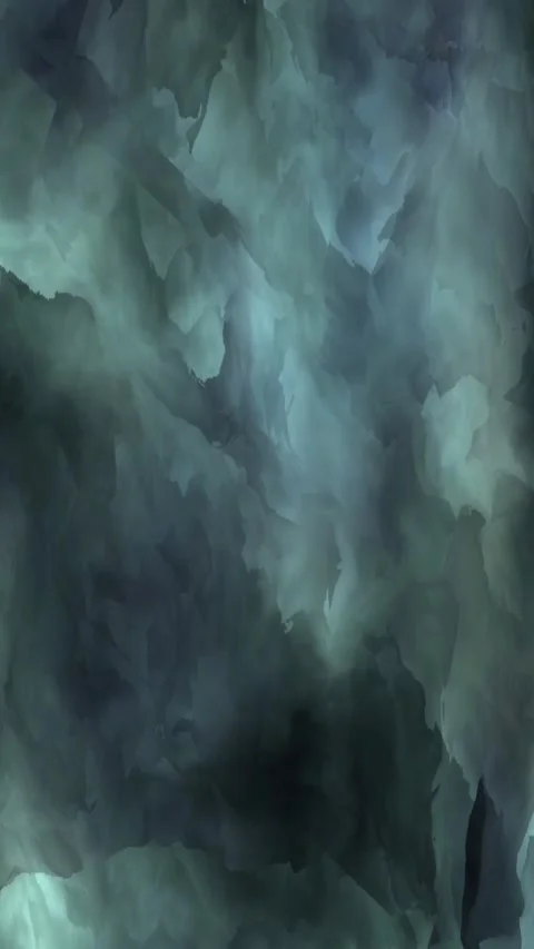 Watercolor Dark Clouds Vertical Green Screen Video Overlay Stock Footage 344767325