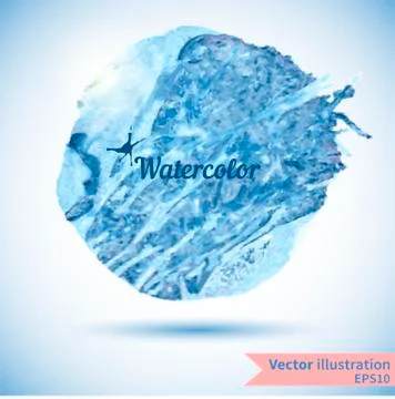 Watercolor design element for the realization Stock Illustration