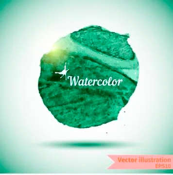 Watercolor design element for the realization Stock Illustration