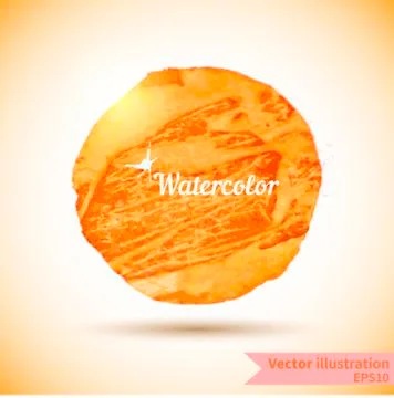 Watercolor design element for the realization Stock Illustration