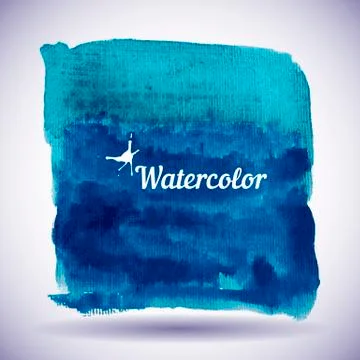 Watercolor design element for the realization Stock Illustration