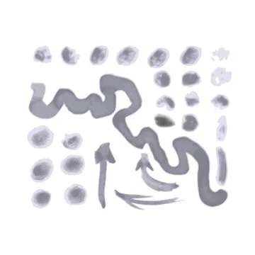 Watercolor Design Elements Stock Illustration