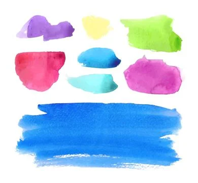 Watercolor design elements Illustrazione stock