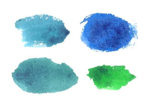 Watercolor design elements Illustrazione stock
