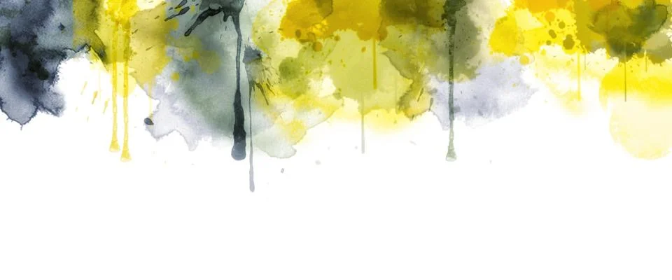 Watercolor drop header background Stock Illustration