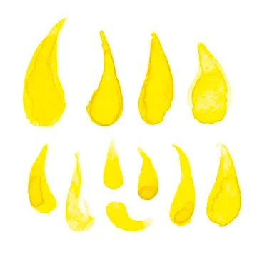 Watercolor drops Stock Illustration