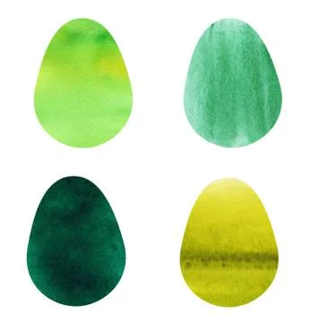 Watercolor Easter set. Stock Illustration