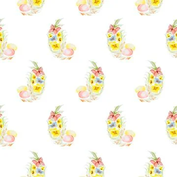 Watercolor easter texture 스톡 일러스트