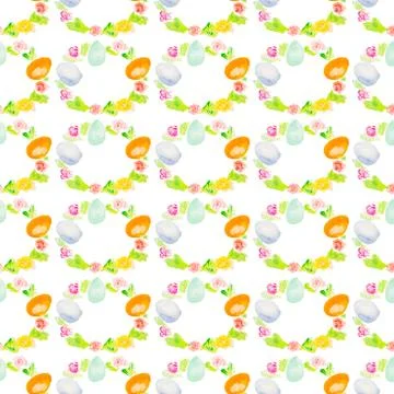 Watercolor easter texture Illustrazione stock