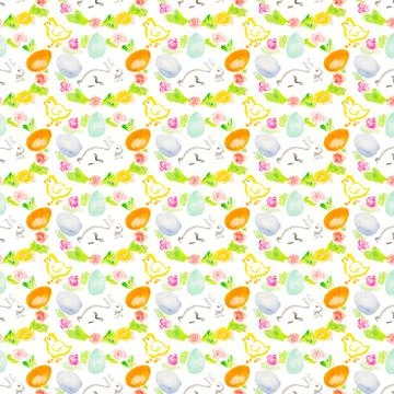 Watercolor easter texture イラスト素材