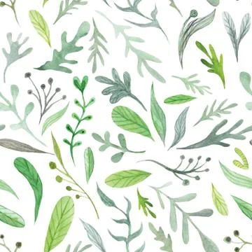Watercolor Eco Pattern Ilustración de archivo