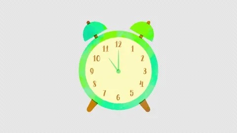 Watercolor fast-forward clock animation 動画素材 310598190