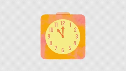 Watercolor fast-forward clock animation 動画素材 310598207