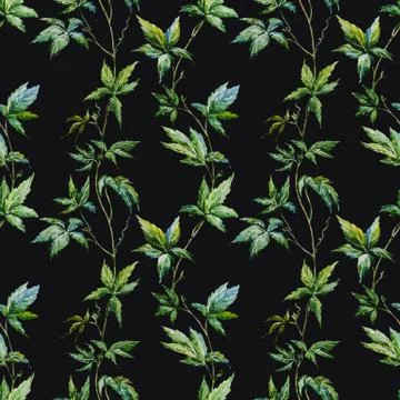 Watercolor floral pattern Stock Illustration
