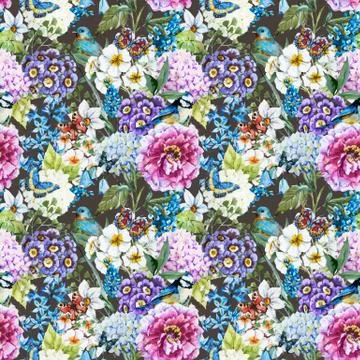 Watercolor floral pattern Stock Illustration