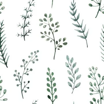 Watercolor floral pattern Stock Illustration