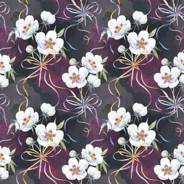 Watercolor floral pattern Stock Illustration