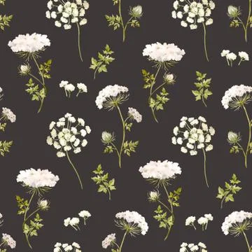 Watercolor floral pattern Stock Illustration