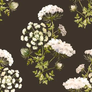 Watercolor floral pattern Stock Illustration