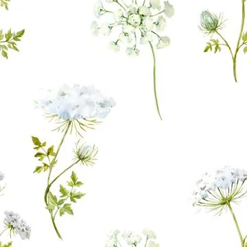 Watercolor floral pattern Stock Illustration