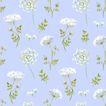 Watercolor floral pattern Stock Illustration