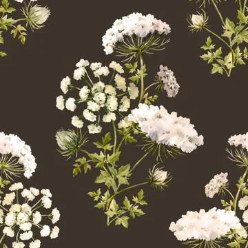 Watercolor floral pattern Stock Illustration