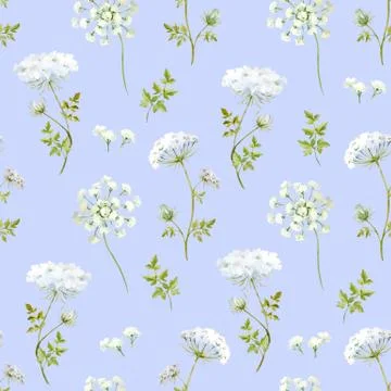 Watercolor floral pattern Stock Illustration