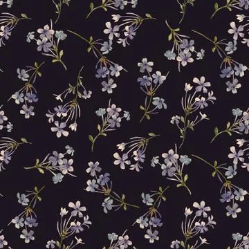 Watercolor floral pattern Stock Illustration