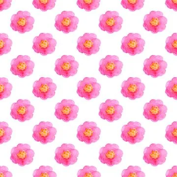 Watercolor floral pattern Stock Illustration