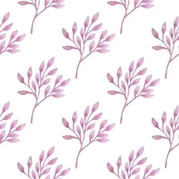 Watercolor floral pattern Stock Illustration