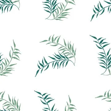 Watercolor floral seamless pattern Stock Illustration