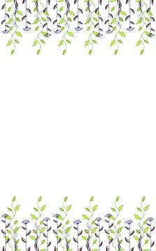 Watercolor Flower Background Vector Stock Illustration