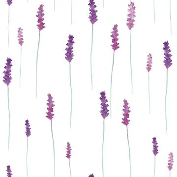 Watercolor flowers pattern Stock Illustration