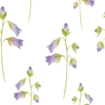 Watercolor flowers pattern Stock Illustration