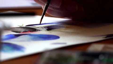 Watercolor Stock Footage 132709969