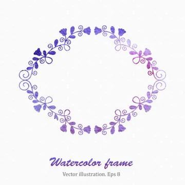 Watercolor frame Stock Illustration