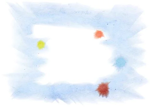 Watercolor frame Stock Illustration